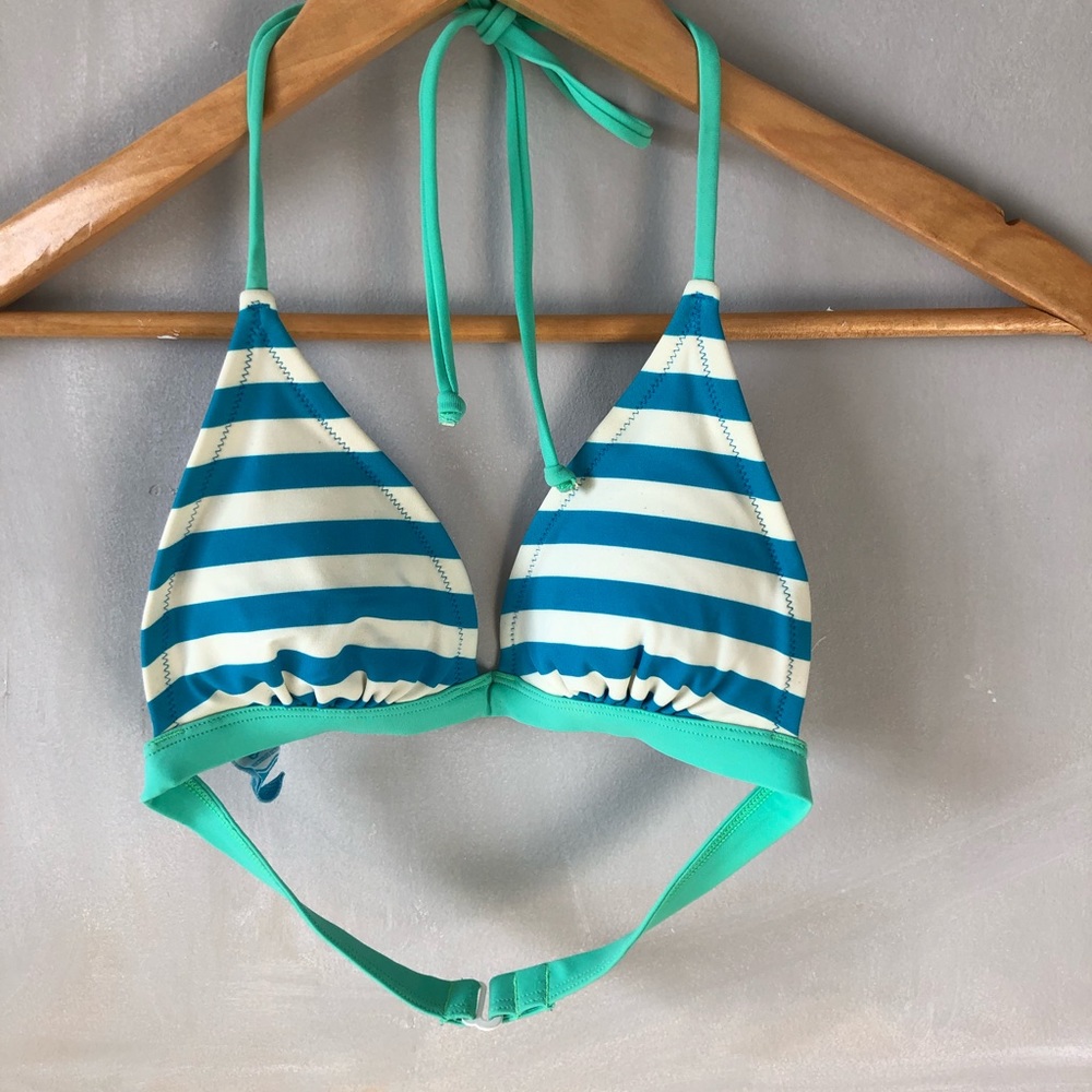 PINK striped halter bikini